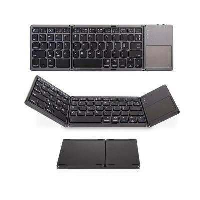 China Foldable Bluetooth Keyboard,ABS Portable Mini Keyboard with Touchpad for IOS,Android for sale