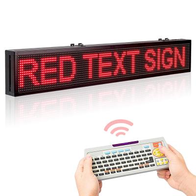 China led scrolling text display led message display scrolling display screen p10 full color outdoor led 320*160 mm for sale