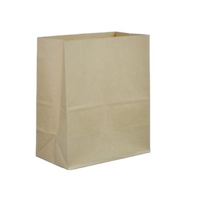 China Recyclable Custom Logo Print Wholesale Grocery White Brown Paper Gift Bag Packaging With Or Without Handle Industrial Item Outer Packaging for sale