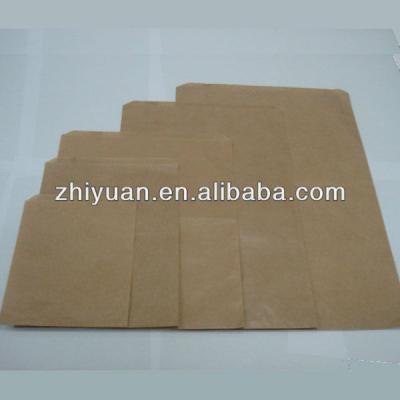 China Recyclable Brown Packaging Paper Bag Flat Paper Bag for sale