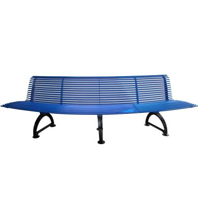 Κίνα RAL Color Garden Metal Bench, καμπυλωτοί εξωτερικοί πάγκοι με άμμο προς πώληση