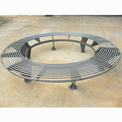 China Metal Ferro Curvo Banco de Árvore Exterior Impermeável Impermeável Para Jardim de Rua à venda