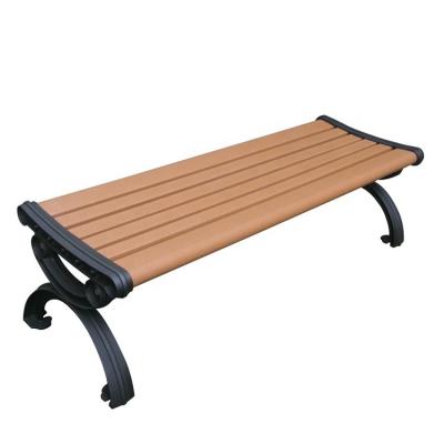 China Antique Garden Furniture Wooden Bench With Sandblasting Zinc Spraying Finish for sale