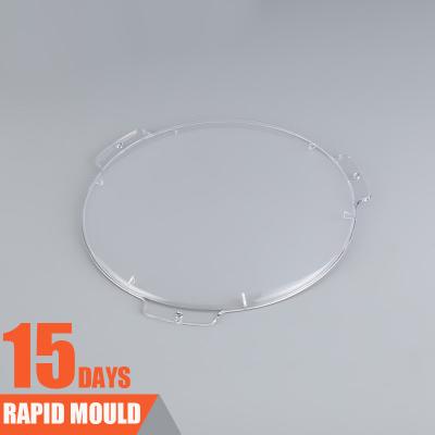 China Round Clear PC Lamp Cover Shell Plastic Injection Molding Housing Plastic Mold LED Lampshape for sale