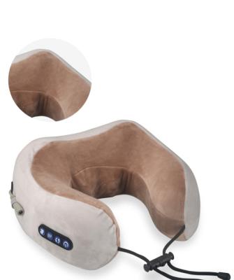 China Portable Private Label Electric Infrared Comfortable Car and Wireless Home Massage Pillow Travel Massage U Shaped Pillow for sale