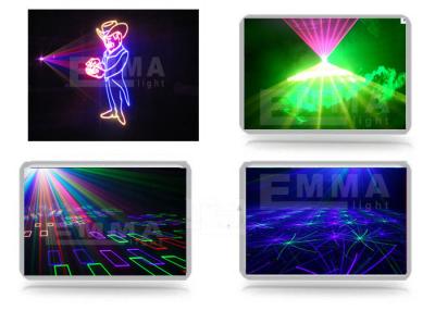 China Stage Effect Equipment Dmx512 Animated Laser Light Show 2w , Lightweight for sale