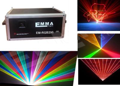 China Outdoor 7W RGB Full Color Club Laser / Disco laser light Show Projector for sale