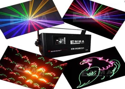 China 1W Rgb Animation Laser Light With Laser Fireworks Projector , Dj Laser Lighting for sale