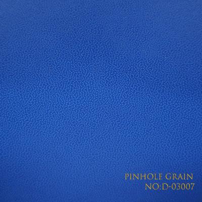 China Cowhide Pattern Blue Art Paper PVC Coated For Wrapping for sale