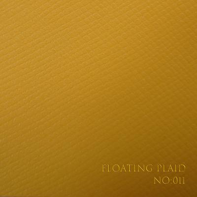 China Floating Grid Pattern Leather Paper Customized For Notebook Covers for sale