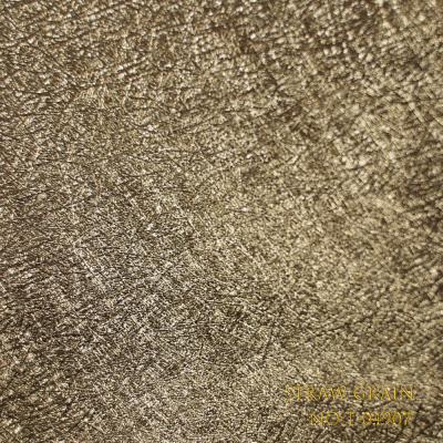 China Straw Grain Metallic Coated Paper with Waterproof and Customizable for sale