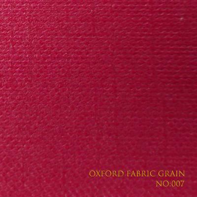 China Oxford Fabric Grain Leatherette Paper voor verpakkingen Te koop