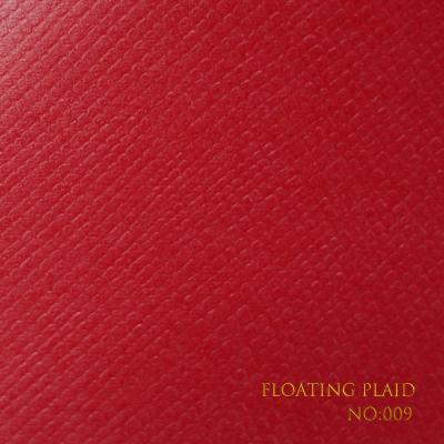 China Floating Plaid Leatherette Paper for Bookbinding Packaging ,Tear Resistant for sale