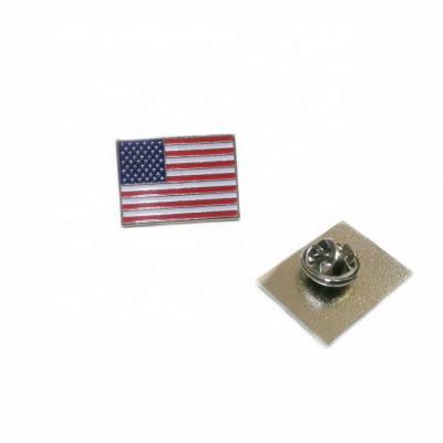 China Custom Metal Alloy Europe Logo Enamel Badges American Flag Sublimation Soft Hard Lapel Pin for sale