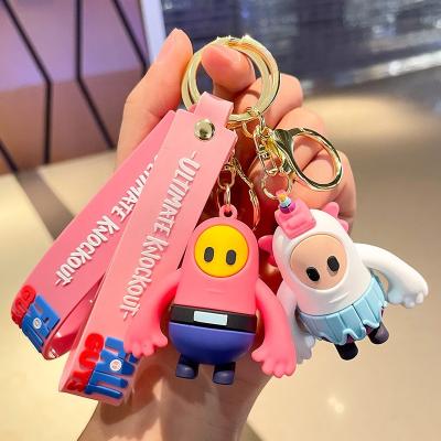 China Souvenir Gifts Promotion 4 Colors Cartoon Scapegoats Final Knockout Key Chain For Bag Pendant for sale