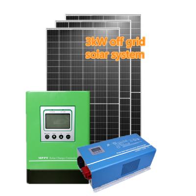 China CDS China Solar System Home Off-Grid PV System Solar Panel Solar System Off Grid 3kw Off Grid Solar Power System Package for sale