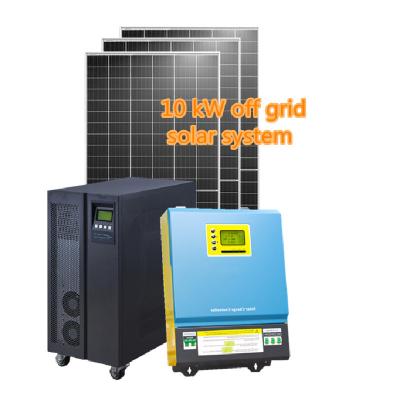 China Home Off Grid Solar Power System 3KW 5KW 10KW Home Solar Panel Kit 10KW 10 KW Solar System Price for sale