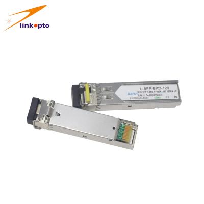 Cina Portata Gigabit Ethernet Cisco Bidi LC, ricetrasmettitore ottico bidirezionale dello Sfp 120KM di WDM SFP in vendita