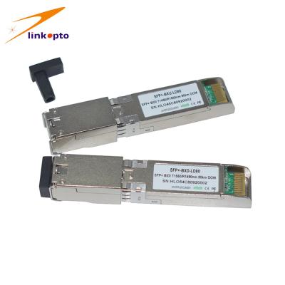 中国 BIDI華為技術の光学トランシーバー、10G SFP+の二方向の繊維光学のトランシーバー 販売のため