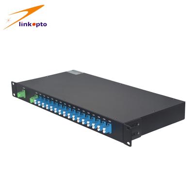 중국 16CH CWDM Mux Demux 1270년 - 1610nm 3.0mm 섬유 아BS는 SC/APC 연결관을 가진 유형을 상자에 넣습니다 판매용