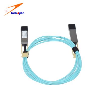 中国 ISO9001 OM3 20M 100G QSFP28 AOCの活動的な銅ケーブル 販売のため