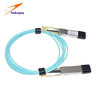 中国 DDMの高速70M 100G QSFP28 AOCの活動的な光ケーブル 販売のため