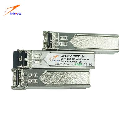 China Enchufable caliente del módulo de SFP de Ethernet del SC 850nm 1.25G los 550m del TUV en venta