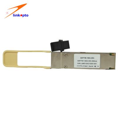 중국 QSFP28 모듈 광학 QSFP28 100G SR4 850nm 100G QSFP28 송수신기 판매용