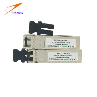 中国 25Gb/S MMF SFP28 850nm 100M Sfpのホットプラグ対応光学トランシーバーの二重LC 販売のため