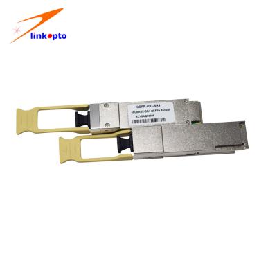 중국 뜨거운 40G QSFP28 MMF 850nm 100M VCSEL 핀 DDM QSFP MPO 연결기 광학 모듈 판매용