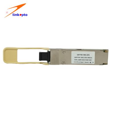 Κίνα συνδετήρας 850nm 100M QSFP28 100G SR4 MPO με την ενότητα οπτικής ίνας DDM προς πώληση