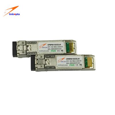 Cina Ricetrasmettitore ottico 1550nm 40km della fibra di ER della base di Dulplex LC SFP+ 10G in vendita