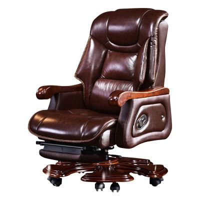 China Favorable Price Success Rate Brown Office Furniture Top Manager Chair Wholesale Massage for sale