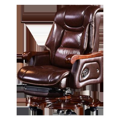 China High Level China Manufacturer Reliable Massage Brown Leather Home Office Design Chair for sale