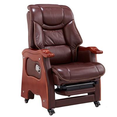 China Wholesale High Massage Standard Cost Effective Classic Office Leather Seating Chairs Brown for sale