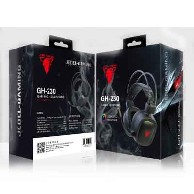 China JEDEL GH-230 Headphone Gaming Headset RGB PS4 Computer Wired Earphone Game With Microphone Gaming Headset Shipping Items OEM for sale