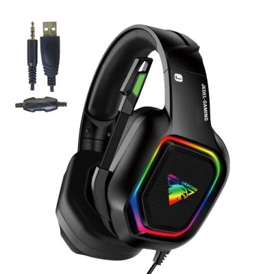 China JEDEL GH-227 Headphones Gaming Headset RGB Gamer Headphones Surround - Sound Stereo Wired Headphones With MIC PC Laptop Gaming OEM for sale