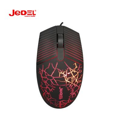 China 3D Jedel CP75 wired mouses wire USB optical office and home mice for computers and laptops, for right or left hand use for sale