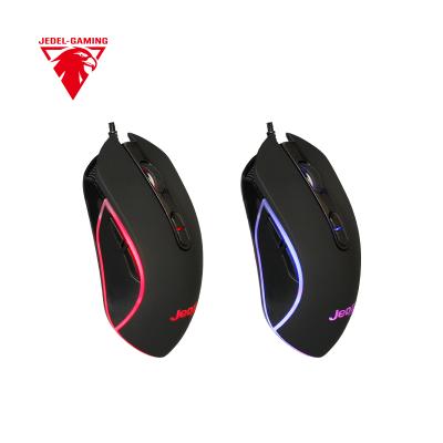 China Ergonomic Programmable Ergonomic Mouse Gamer RGB Computer Mice LED 2700 DPI USB Quiet Gaming Mause with Backlight Cable for PC Laptop OEM for sale