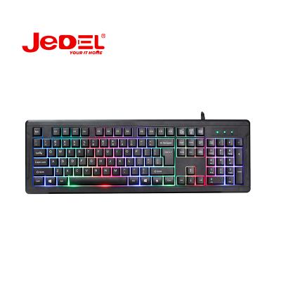 China Jedel GK105 Plug and Play Keyboard and Mouse Gaming Combo Figerboard Mice Set Mechanical Keyboards Gaming Mouses Gamer for Laptop Chromebook P for sale