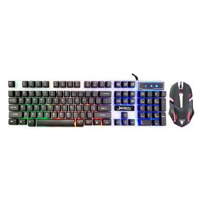 China Numpad JEDEL Gaming Keyboard and Mouse Set Combo Rainbow Light OEM GK110+ RGB Colorful Mechanical Numeric Keypad Set for Office and Gaming Use for sale