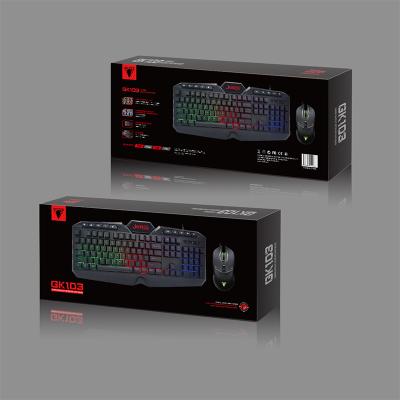 China Numpad Gaming Keyboard and Mouse Set Rainbow Combo Light Colorful JEDEL GK103 RGB Numeric Keyboard Mouse Bundle - Best Seller, Good Finds for sale