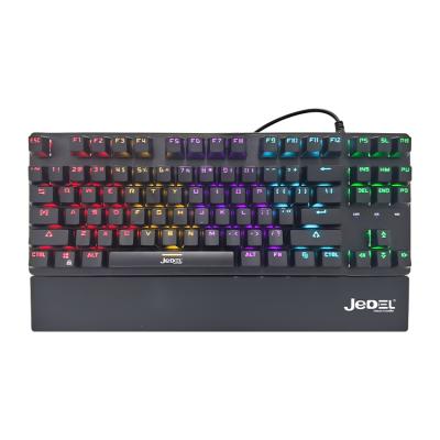 China Type-C HOME Waterproof Black Switch RGB Factory Price Wireless Compatible Gaming OEM JEDEL Mechanical JEDEL Keyboard Gateron for sale