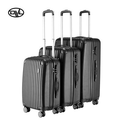 China Popular Fashion ABS Suitcases Moving Bags Carry-on Luggage 3 Pieces Trolley Travel Set Luggage for sale