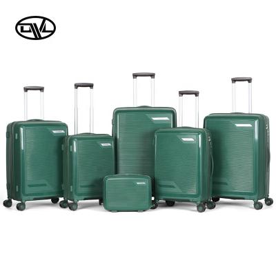 China Cheap Cross Country Travel Large Capacity Business Trolley Bag 6 Pcs Travel Luggage Sets PP Koffer Sets With Detachable Wheels for sale