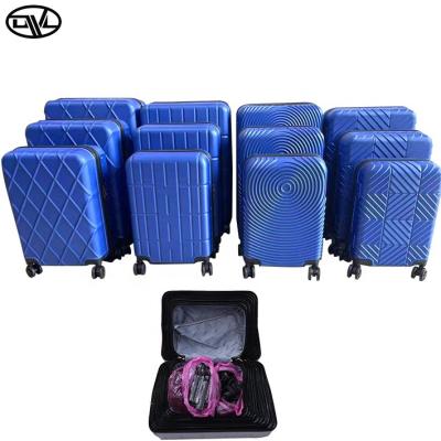 China ABS Factory Direct Sales Popular Zero Tariff 12pcs SKD CKD Finished Semi Products ABS Luggage Suitcase Sets for sale