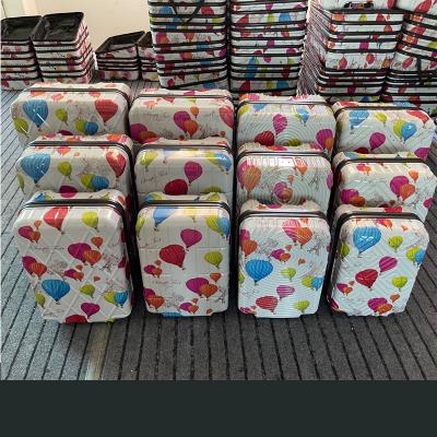 China ABS Set 12 Piece CKD 6pcs Light Shell Trolley Suitcase Semi-Complete ABS Hard Shell Travel Luggage Set for sale