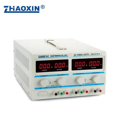 China KXN-6010D-II ZHAOXIN DOUBLE Variable LED Digital Display Adjustable Switching DC Regulated Lab Power Supply 366*198.*158MM for sale