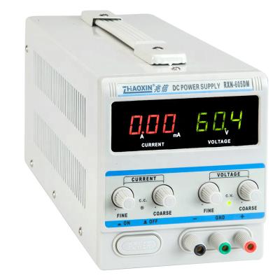 China High Precision RXN-605DM A/MA 300W ZHAOXIN High Precision Coating Regulated Variable DC Power Supply for sale