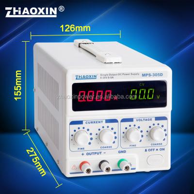 China Used In Industry ZHAOXIN MPS-305D Electronic Adjustable Linear DC Regulated Power Supply With CE Approved Factory for sale